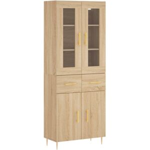 vidaXL Sonoma Oak Tall Storage Cabinet - Sideboard vidaXL Sonoma Oak Tall Storage Cabinet - Sideboard