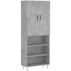 MAISONCHIC Credenza - Gray Concrete 69x34x180 cm - Highboard MAISONCHIC Credenza - Gray Concrete 69x34x180 cm - Highboard