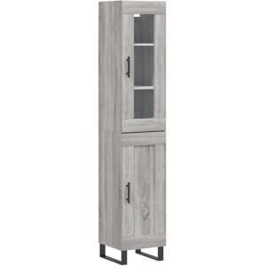vidaXL Highboard Sideboard Cupboard Side Cabinet Grey Sonoma Engineered Wood vidaXL Highboard Sideboard Cupboard Side Cabinet Grey Sonoma Engineered Wood