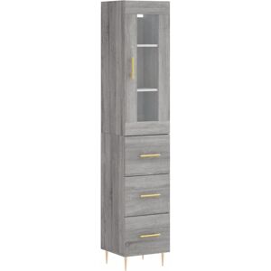 (grey sonoma, 3 drawers) vidaXL Highboard Sideboard Cupboard Storage Cabinet Smo (grey sonoma, 3 drawers) vidaXL Highboard Sideboard Cupboard Storage Cabinet Smo