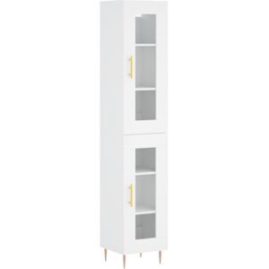 (white, 1 glass door) vidaXL Highboard Sideboard Cupboard Storage Cabinet Smoked (white, 1 glass door) vidaXL Highboard Sideboard Cupboard Storage Cabinet Smoked