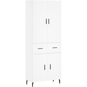 vidaXL White 69.5x34x180cm Storage Cabinet - Highboard vidaXL White 69.5x34x180cm Storage Cabinet - Highboard