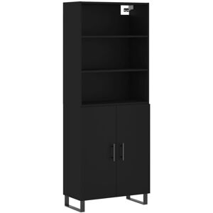 (black, 2 doors) vidaXL Highboard Sideboard Storage Cabinet High Gloss White Eng (black, 2 doors) vidaXL Highboard Sideboard Storage Cabinet High Gloss White Eng