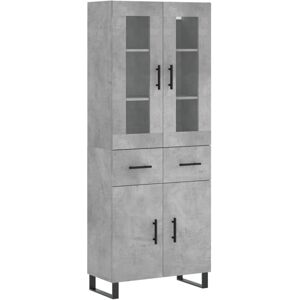 vidaXL Highboard Concrete Grey - Storage Furniture vidaXL Highboard Concrete Grey - Storage Furniture