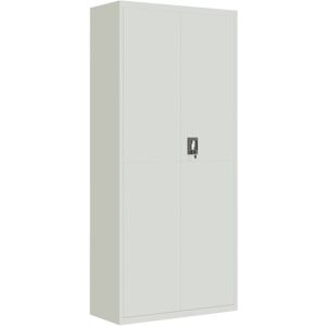 (light grey, 90 x 40 x 200 cm) vidaXL Office Cabinet Steel Filing Storage File C (light grey, 90 x 40 x 200 cm) vidaXL Office Cabinet Steel Filing Storage File C