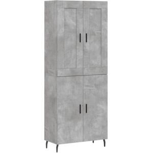 vidaXL Highboard Concrete Grey 2-Door Storage Sideboard vidaXL Highboard Concrete Grey 2-Door Storage Sideboard
