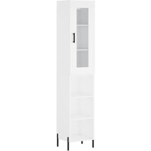 (white, 3 shelves) vidaXL Highboard Sideboard Tall Storage Cabinet Side Cabinet (white, 3 shelves) vidaXL Highboard Sideboard Tall Storage Cabinet Side Cabinet