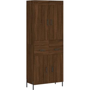 (brown oak, 2 doors 2 drawers) vidaXL Highboard Sideboard Tall Storage Cabinet S (brown oak, 2 doors 2 drawers) vidaXL Highboard Sideboard Tall Storage Cabinet S