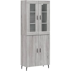vidaXL Grey Sonoma 69.5x34x180 cm Storage Cabinet vidaXL Grey Sonoma 69.5x34x180 cm Storage Cabinet