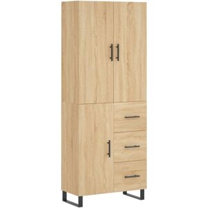 vidaXL Sonoma Oak Highboard - 69.5x34x180cm Storage Cabinet vidaXL Sonoma Oak Highboard - 69.5x34x180cm Storage Cabinet
