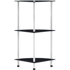 vidaXL 3-Tier Shelf Tempered Glass 30x30x67cm Bookshelf Showcase Display Stand vidaXL 3-Tier Shelf Tempered Glass 30x30x67cm Bookshelf Showcase Display Stand