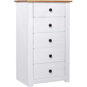 vidaXL Sideboard White Pine Panama Range Drawer Cabinet Bedside Nightstand vidaXL Sideboard White Pine Panama Range Drawer Cabinet Bedside Nightstand