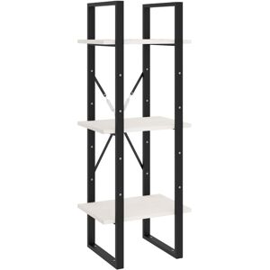 vidaXL Solid Pinewood 3-Tier Book Cabinet White Home Storage Rack Bookcase vidaXL Solid Pinewood 3-Tier Book Cabinet White Home Storage Rack Bookcase