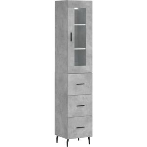 vidaXL Highboard Grey - Sideboard Storage Cabinet vidaXL Highboard Grey - Sideboard Storage Cabinet