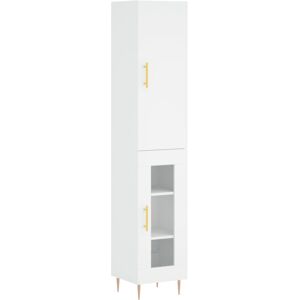 (white, 1 glass door) vidaXL Highboard Sideboard Tall Storage Cabinet Side Cabin (white, 1 glass door) vidaXL Highboard Sideboard Tall Storage Cabinet Side Cabin