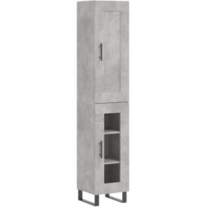 (concrete grey) vidaXL Highboard Sideboard Tall Storage Cabinet Side Cabinet Eng (concrete grey) vidaXL Highboard Sideboard Tall Storage Cabinet Side Cabinet Eng
