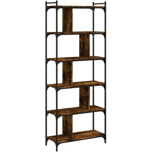 (smoked oak, 76 x 32 x 192 cm) vidaXL Bookcase Office 6-Tier Book Shelf Rack Sto (smoked oak, 76 x 32 x 192 cm) vidaXL Bookcase Office 6-Tier Book Shelf Rack Sto