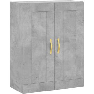 vidaXL Wall Mounted Cabinet Concrete Grey 69.5x34x90 cm Engineered Wood - Wall Mounted Cabinet vidaXL Wall Mounted Cabinet Concrete Grey 69.5x34x90 cm Engineered Wood - Wall Mounted Cabinet