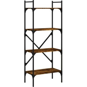 (smoked oak, 56 x 31.5 x 138.5 cm) vidaXL Bookcase 5-Tier Book Shelf Storage She (smoked oak, 56 x 31.5 x 138.5 cm) vidaXL Bookcase 5-Tier Book Shelf Storage She