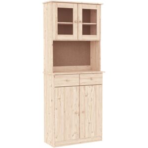 (brown) vidaXL Highboard Sideboard Side Cabinet Storage Cabinet Solid Wood Pine (brown) vidaXL Highboard Sideboard Side Cabinet Storage Cabinet Solid Wood Pine