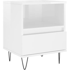 (high gloss white, 1 pcs) vidaXL Bedside Cabinets Nightstand Side Table Bed Cabi (high gloss white, 1 pcs) vidaXL Bedside Cabinets Nightstand Side Table Bed Cabi
