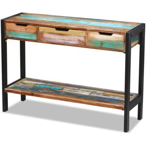 vidaXL Sideboard 3 Drawers Solid Reclaimed Wood Console Table Storage Chest vidaXL Sideboard 3 Drawers Solid Reclaimed Wood Console Table Storage Chest