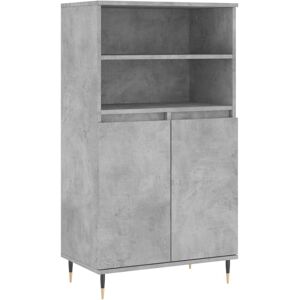 (concrete grey) vidaXL Highboard Sideboard Tall Storage Cabinet Side Cabinet Eng (concrete grey) vidaXL Highboard Sideboard Tall Storage Cabinet Side Cabinet Eng