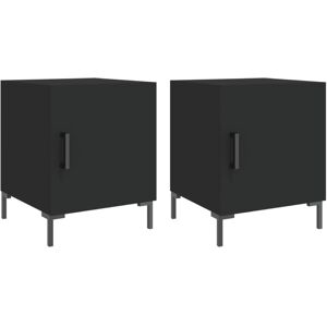 (black, 2 pcs) vidaXL Bedside Cabinets Nightstand Bedside Table Bed Cabinet Engi (black, 2 pcs) vidaXL Bedside Cabinets Nightstand Bedside Table Bed Cabinet Engi