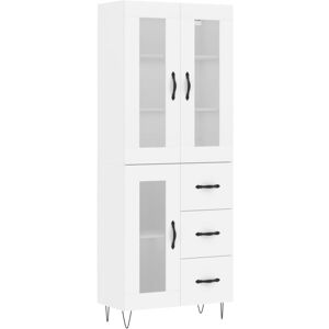 vidaXL White Highboard 69.5x34x180 cm - Sideboard vidaXL White Highboard 69.5x34x180 cm - Sideboard