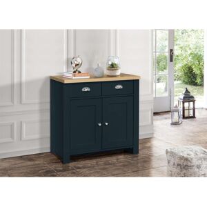 Sideboard Blue & Oak Birlea Highgate 2 Door 2 Drawer Navy Farmhouse Shabby Chic Sideboard Blue & Oak Birlea Highgate 2 Door 2 Drawer Navy Farmhouse Shabby Chic