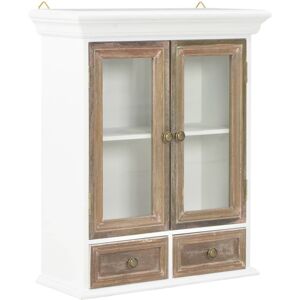 vidaXL Wall Cabinet White Engineered Wood French Style Cabinets Organiser vidaXL Wall Cabinet White Engineered Wood French Style Cabinets Organiser