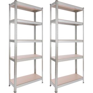 AREBOS 2x Heavy Duty Shelving 350kg Basement Shelving Storage Shelving Boltless AREBOS 2x Heavy Duty Shelving 350kg Basement Shelving Storage Shelving Boltless
