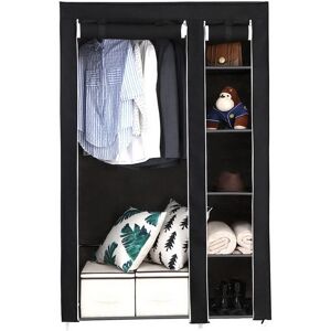 Unbranded 67" Portable Clothes Closet Wardrobe with Non-woven Fabric and Hanging Rod Quick Unbranded 67" Portable Clothes Closet Wardrobe with Non-woven Fabric and Hanging Rod Quick