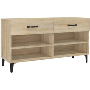 vidaXL Sonoma Oak Shoe Cabinet - 102x35x55 cm - Engineered Wood vidaXL Sonoma Oak Shoe Cabinet - 102x35x55 cm - Engineered Wood