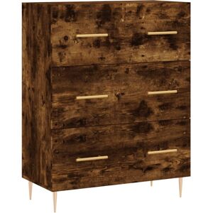 vidaXL Sideboard Storage Side Cabinet Cupboard Smoked Oak Engineered Wood vidaXL Sideboard Storage Side Cabinet Cupboard Smoked Oak Engineered Wood