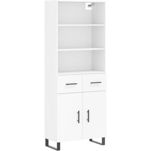 (white, 2 doors 2 drawers) vidaXL Highboard Sideboard Storage Cabinet High Gloss (white, 2 doors 2 drawers) vidaXL Highboard Sideboard Storage Cabinet High Gloss