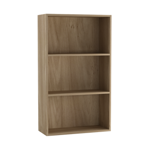 URBN Living (60cm Oak) Wide 3 Shelf Tier Wooden Bookcase Cabinet Storage Shelving Display Sh URBN Living (60cm Oak) Wide 3 Shelf Tier Wooden Bookcase Cabinet Storage Shelving Display Sh