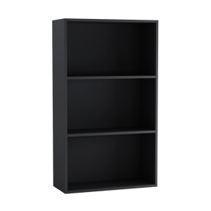 URBN Living (60cm Black) Wide 3 Shelf Tier Wooden Bookcase Cabinet Storage Shelving Display URBN Living (60cm Black) Wide 3 Shelf Tier Wooden Bookcase Cabinet Storage Shelving Display
