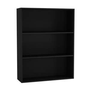 URBN Living (80cm Black) Wide 3 Shelf Tier Wooden Bookcase Cabinet Storage Shelving Display URBN Living (80cm Black) Wide 3 Shelf Tier Wooden Bookcase Cabinet Storage Shelving Display