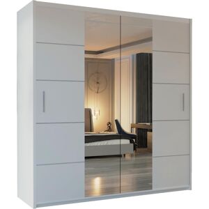 Sliding Wardrobes 4u LTD (White, 150cm) Winnipeg Double Door Sliding Mirror Wardrobe Sliding Wardrobes 4u LTD (White, 150cm) Winnipeg Double Door Sliding Mirror Wardrobe