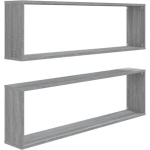 vidaXL 815909 Grey Shelve - Wall Cube Storage vidaXL 815909 Grey Shelve - Wall Cube Storage