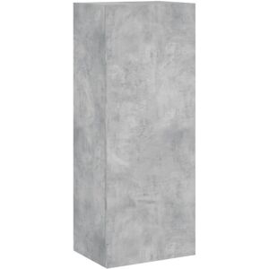 vidaXL Wall Mounted TV Wall Cabinet Concrete Grey Engineered Wood - Wall Cabinet - TV Wall Cabinet - Concrete Grey vidaXL Wall Mounted TV Wall Cabinet Concrete Grey Engineered Wood - Wall Cabinet - TV Wall Cabinet - Concrete Grey