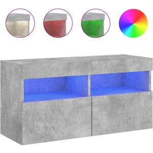 MAISONCHIC Wall TV Cabinet with LED Lights - 80x30x40cm MAISONCHIC Wall TV Cabinet with LED Lights - 80x30x40cm