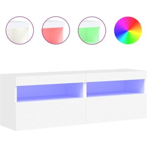 vidaXL TV Wall Cabinets with LED Lights - 2 pcs White vidaXL TV Wall Cabinets with LED Lights - 2 pcs White