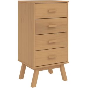 vidaXL Bedside Cabinet Nightstand End Table Bed Table Brown Solid Wood Pine vidaXL Bedside Cabinet Nightstand End Table Bed Table Brown Solid Wood Pine