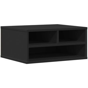 (Black) vidaXL Printer Stand Printer Table File Organiser Brown Oak Engineered W (Black) vidaXL Printer Stand Printer Table File Organiser Brown Oak Engineered W