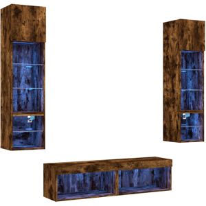 VIDAXL Wall TV Cabinet with RGB LED - 60x30x30cm VIDAXL Wall TV Cabinet with RGB LED - 60x30x30cm