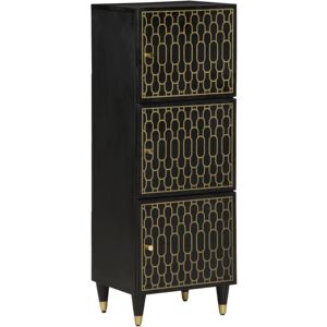 vidaXL Highboard Sideboard Side Cabinet Home Storage Cupboard Solid Wood Mango vidaXL Highboard Sideboard Side Cabinet Home Storage Cupboard Solid Wood Mango