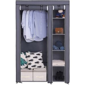 Unbranded 67" Portable Non-woven Fabric Clothes Closet Wardrobe w/ Hanging Rod Unbranded 67" Portable Non-woven Fabric Clothes Closet Wardrobe w/ Hanging Rod 