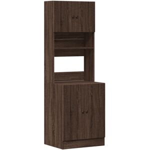 (brown oak, 60 x 50 x 180 cm) vidaXL Kitchen Cabinet Storage Unit Sideboard Tall (brown oak, 60 x 50 x 180 cm) vidaXL Kitchen Cabinet Storage Unit Sideboard Tall